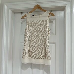 Fun sexy sequin sheer tank by BEBE.